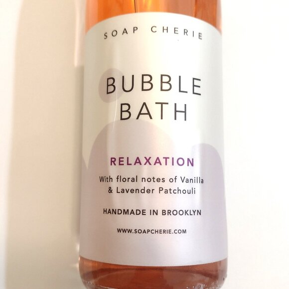 BUBBLE BATH RELAXATION by SOAP CHERIE (NEW-UNOPENED) HANDMADE in Brooklyn (12oz) - Picture 3 of 4